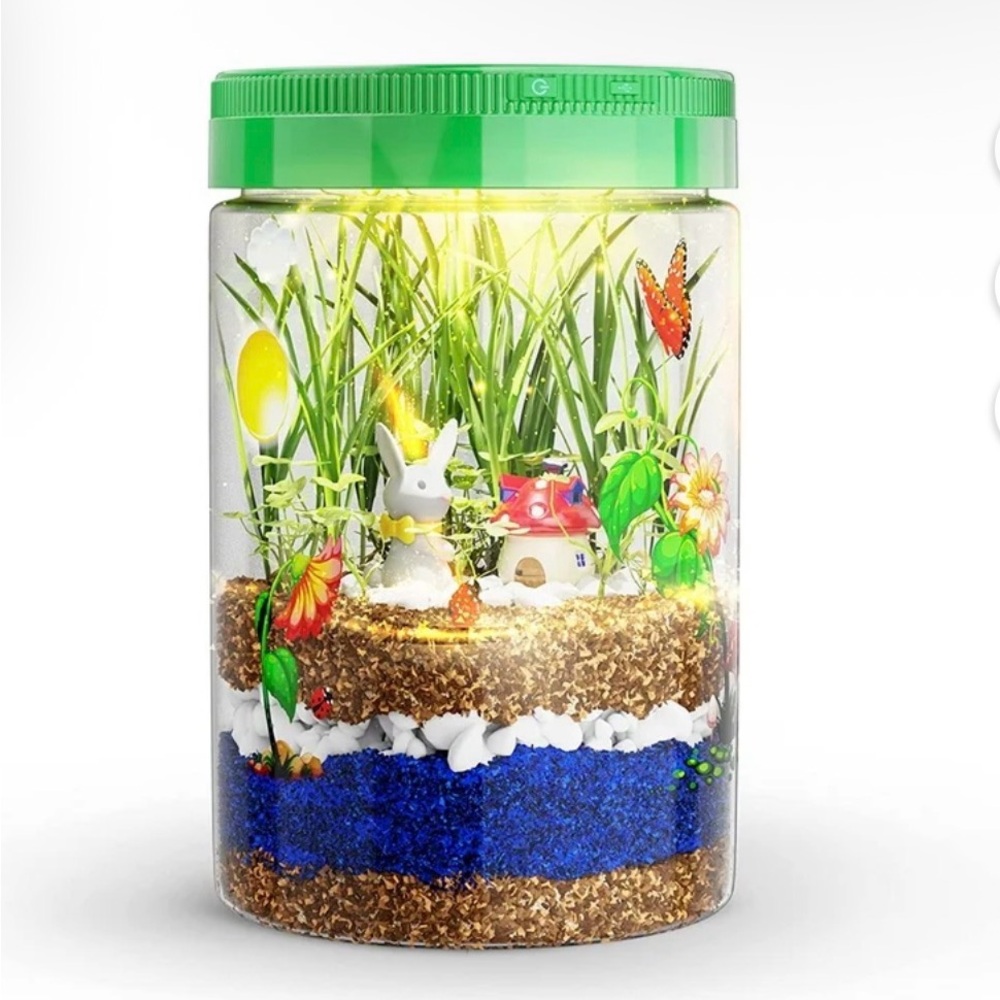 Dan & Darci Light-up Terrarium Kit for Kids - Science Kits, Gardening Gifts NEW - Picture 5 of 6